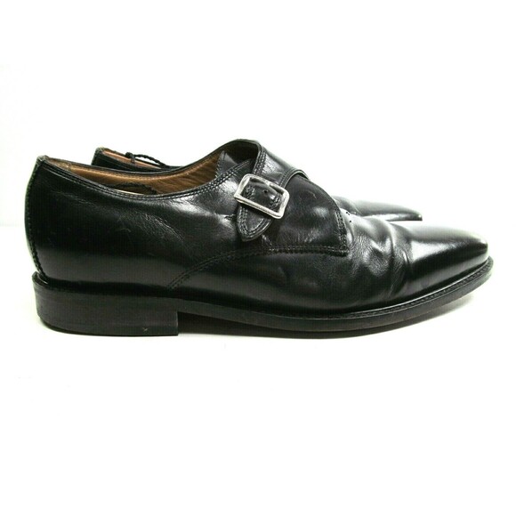 Florsheim Single Monk Strap Black Leather Oxfords Mens Size US 10 D - Picture 3 of 11